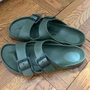 Hunter Green Rubber Birkenstocks